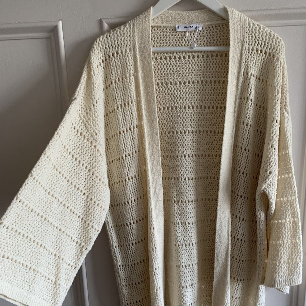 crochet long cardigan